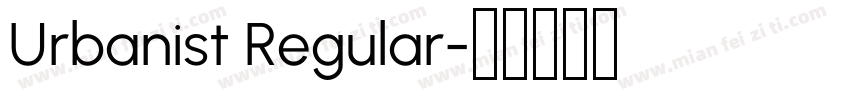 Urbanist Regular字体转换